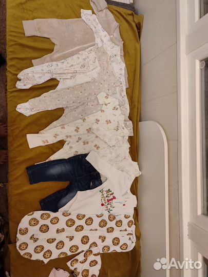 Детские вещи пакетом на девочку 62-68-80