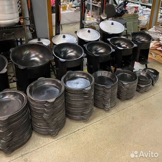 Казан чугунный 8л Узбекский