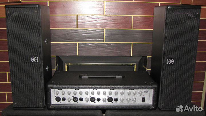 Колонки Yamaha 400-800W Pro 2шт Активный микшер ST