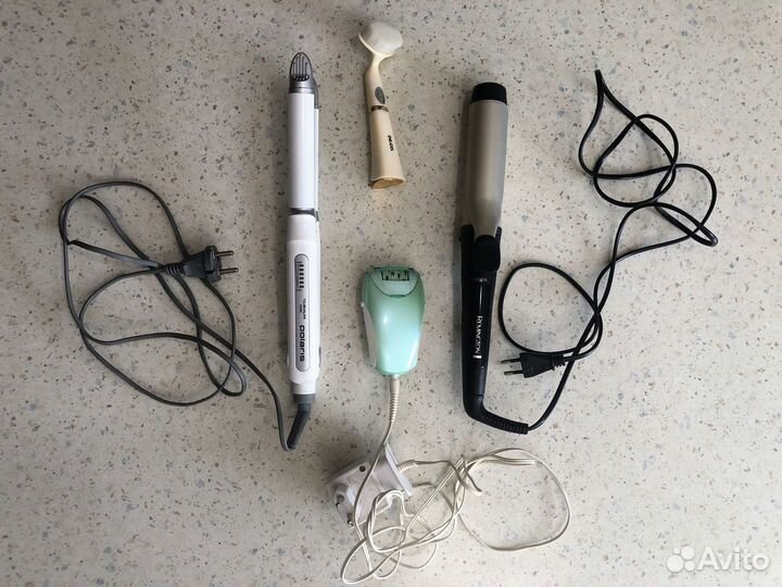 Плойка / щипцы для завивки волос, 2шт и дополнение