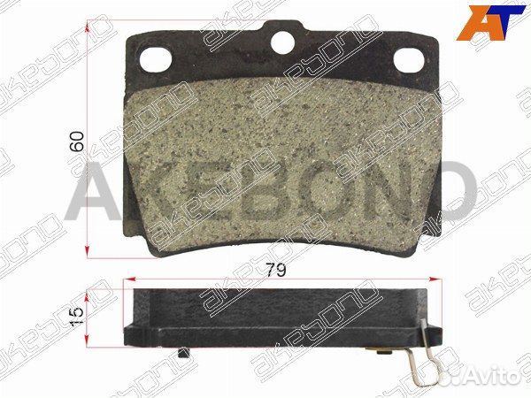 Колодки тормозные задние mitsubishi montero sport