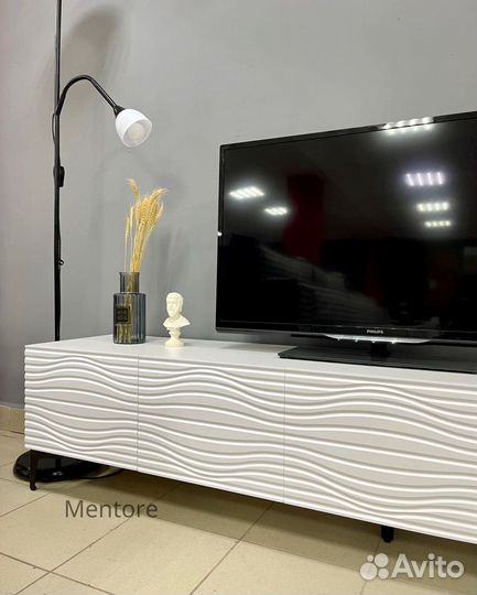 Тумба тв Bravo с фрезеровкой (2200х400х300 мм)