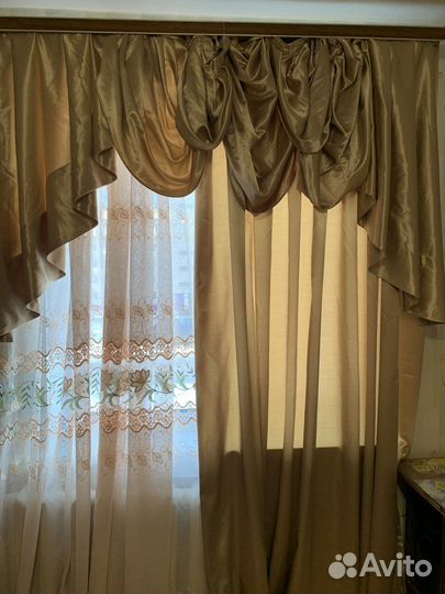 Щторы и ламбрекен. Ш 3800