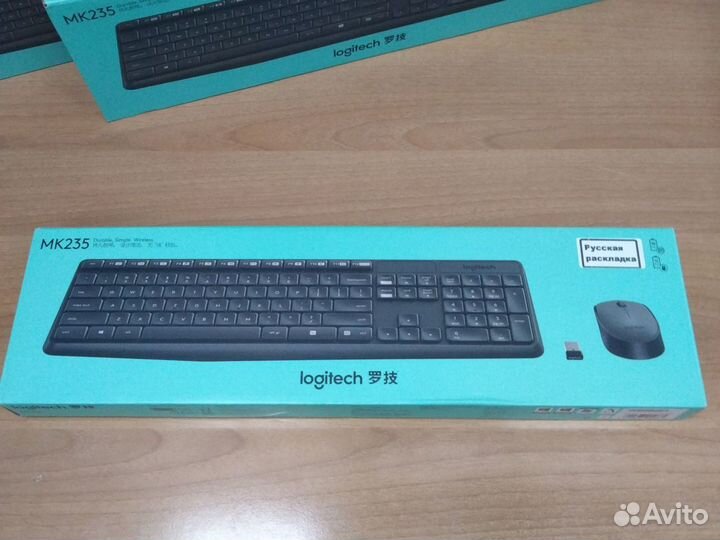 Беспроводная клавиатура мышь Logitech mk235