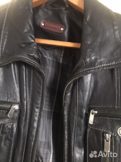 Кожаная куртка мужская