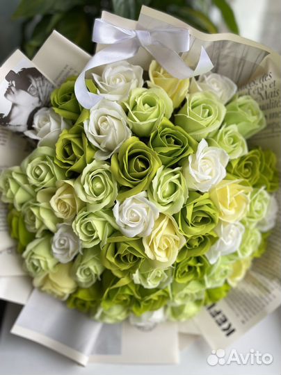 51 Роза мыльные букеты