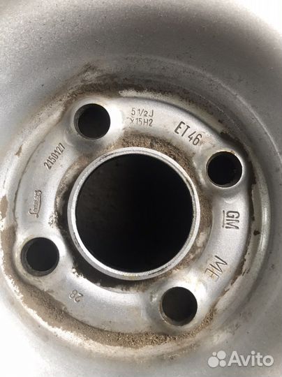 Стальной диск R15 Opel Astra G