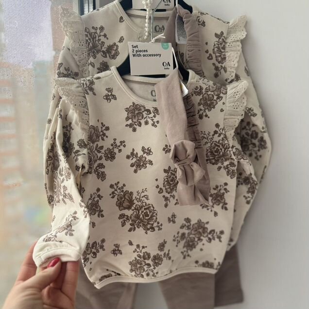 Костюм с повязкой для девочки H&M 74
