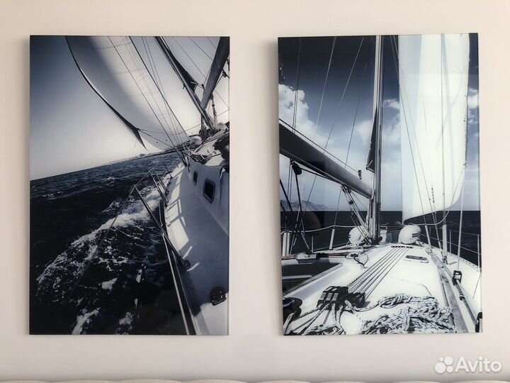 Картина на стекле artabosko яхта