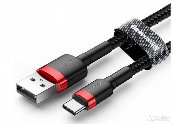 Новый кабель USB Type-C Baseus Cafule 3А