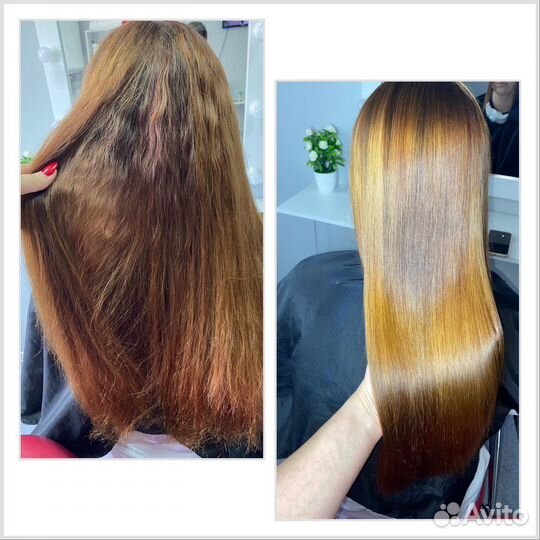 Кератиновое выпрямление / ботокс волос