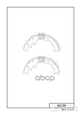 Колодки тормозные барабанные Mazda k3378 Kashiyama