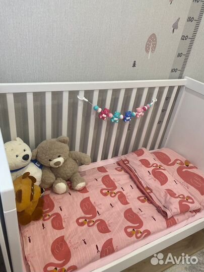 Детская кроватка IKEA сундвик