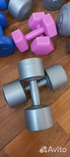 Гантели 2,4,5, 1 кг