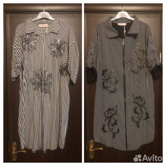 Платье турция стразы хлопок стретч 48/56