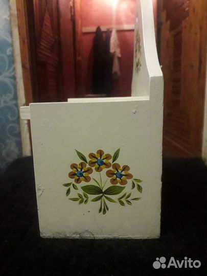 Солонка деревянная настенная выпуск 1990год