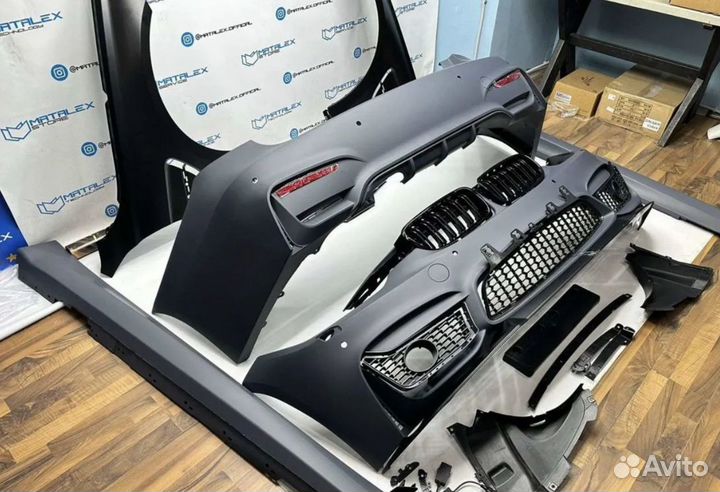 Обвес bmw f30 M look с крыльями