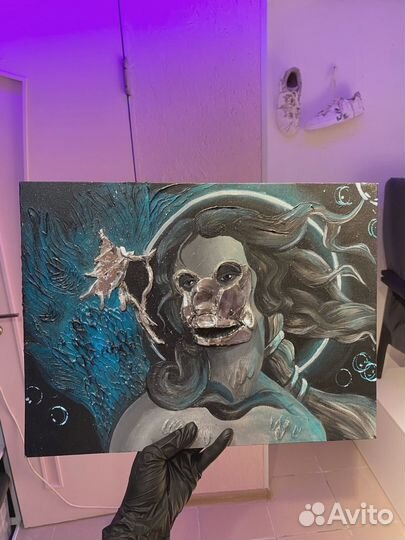 Картина акрилом на холсте 