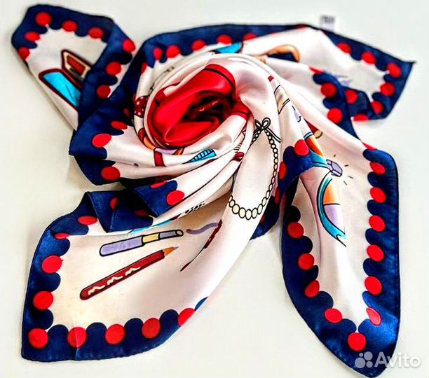 Платок винтажный шелковый. Италия