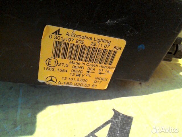 Фара правая Mercedes Benz W169 A-Class 2004-2012