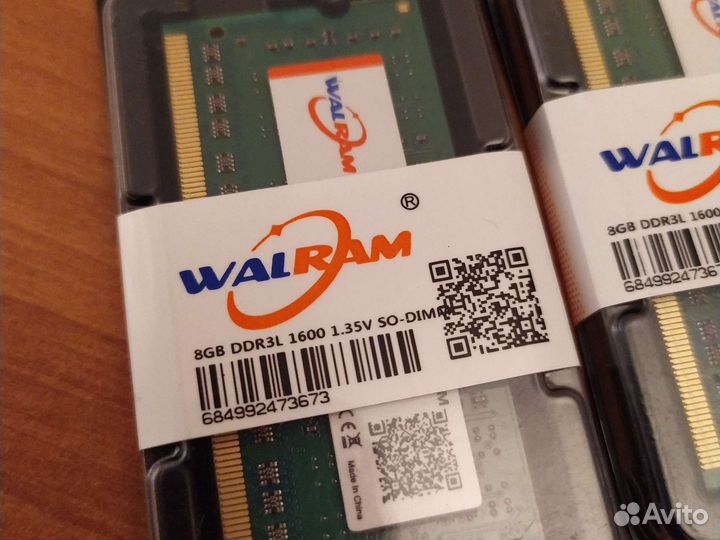 8GB 16GB 32GB (PC3L ddr3l) память ноутбука новая