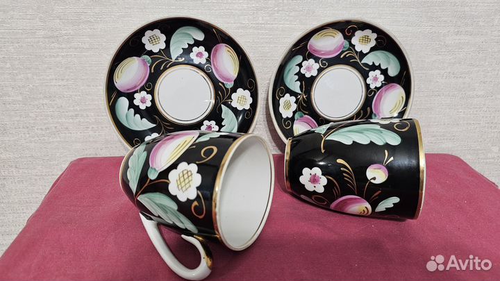 Бокалы с блюдцем СССР Вербилки