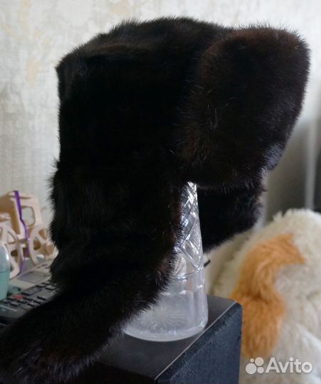 Шапка-ушанка норковая мужская