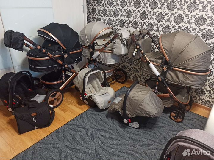 Детские коляски 3 в 1 Luxmom 518 новые с бесплатно