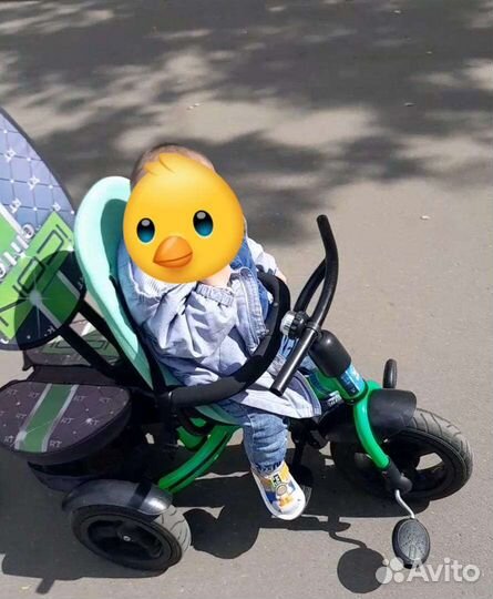 Детский трехколесный велосипед бу