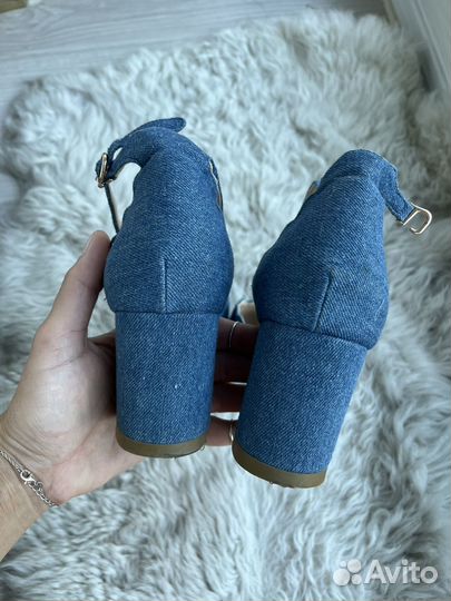 Туфли джинсовые 39-40
