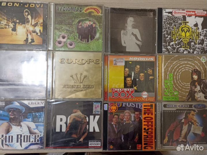 Сд диски с рок-музык. разн. напр.хард-рок, металл