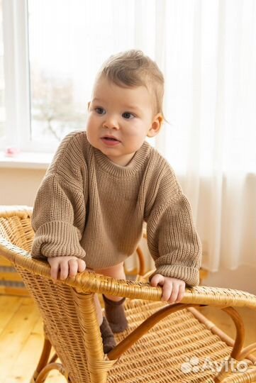 Вязанный свитер детский