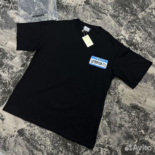 Футболка Vetements My name is SS23 Tee