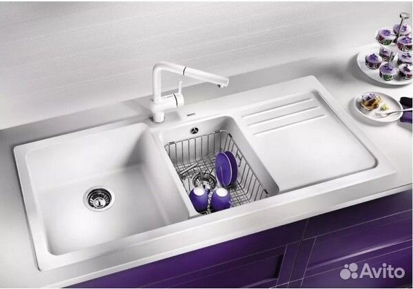 Кухонная мойка Blanco Naya 8 S Черный (Чаша слева)