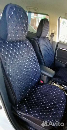 Накидки алькантра-велюр на силиконе