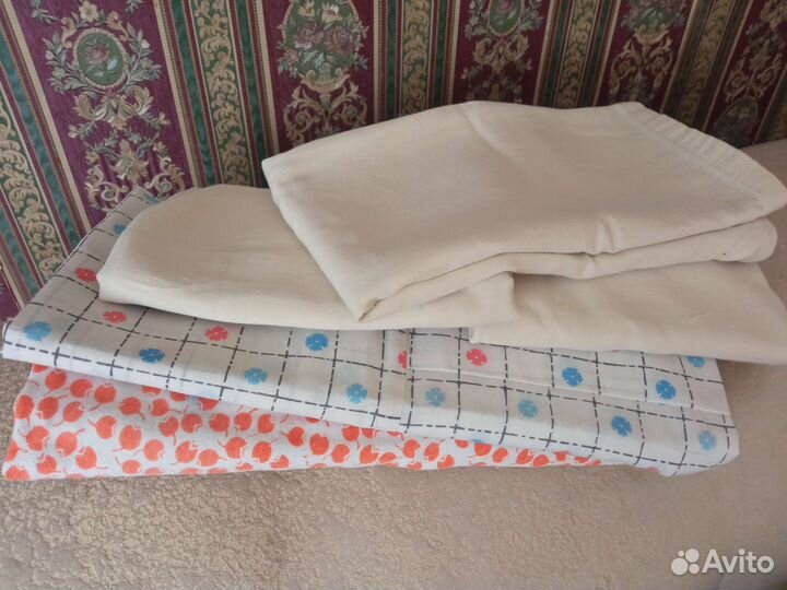 Наволочки, скатерти СССР, покрывало