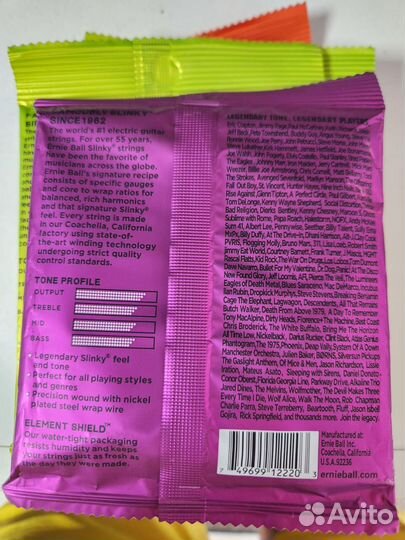 Струны для электрогитары Ernie Ball