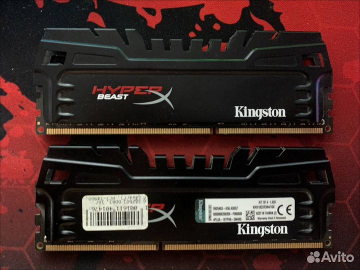 Kingston HyperX Beast DDR3 2x4Gb 1600MHz