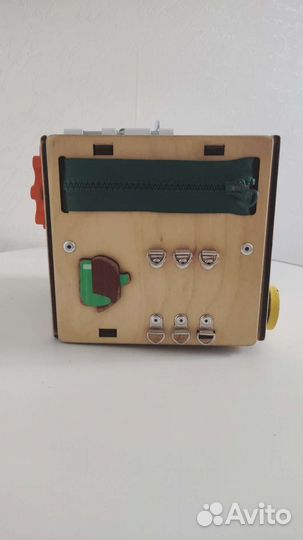 Деревянный развивающий куб