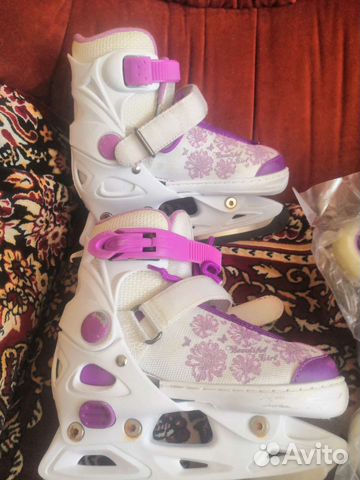 Роликовые коньки детские 2 в 1 раздвижные