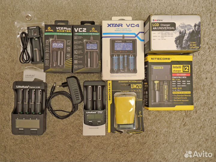 Зарядное устройство 18650,14500,10440 Li-ion Ni-MH