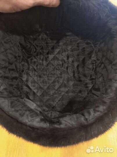 Норковая шапка мужская ушанка