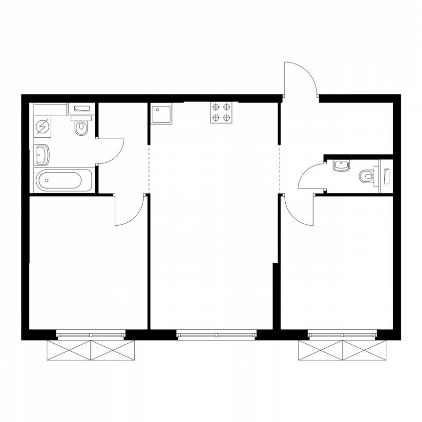 2-к. квартира, 58,5 м², 24/33 эт.