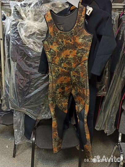 Гидрокостюм камуфляж мокрый для П/о -5/7мм