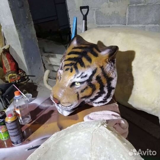 Голова Тигра скульптура