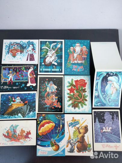 Открытки новогодним СССР