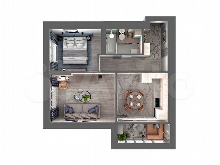 2-к. квартира, 42,4 м², 25/27 эт.