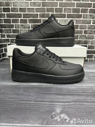 Кроссовки Nike Airforce 1 черный цвет