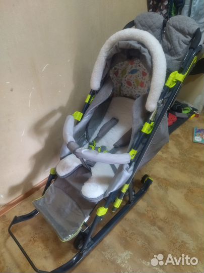 Детские санки коляска бу