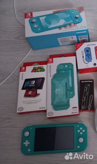 Nintendo switch lite+ аксессуары+57 игр комплект